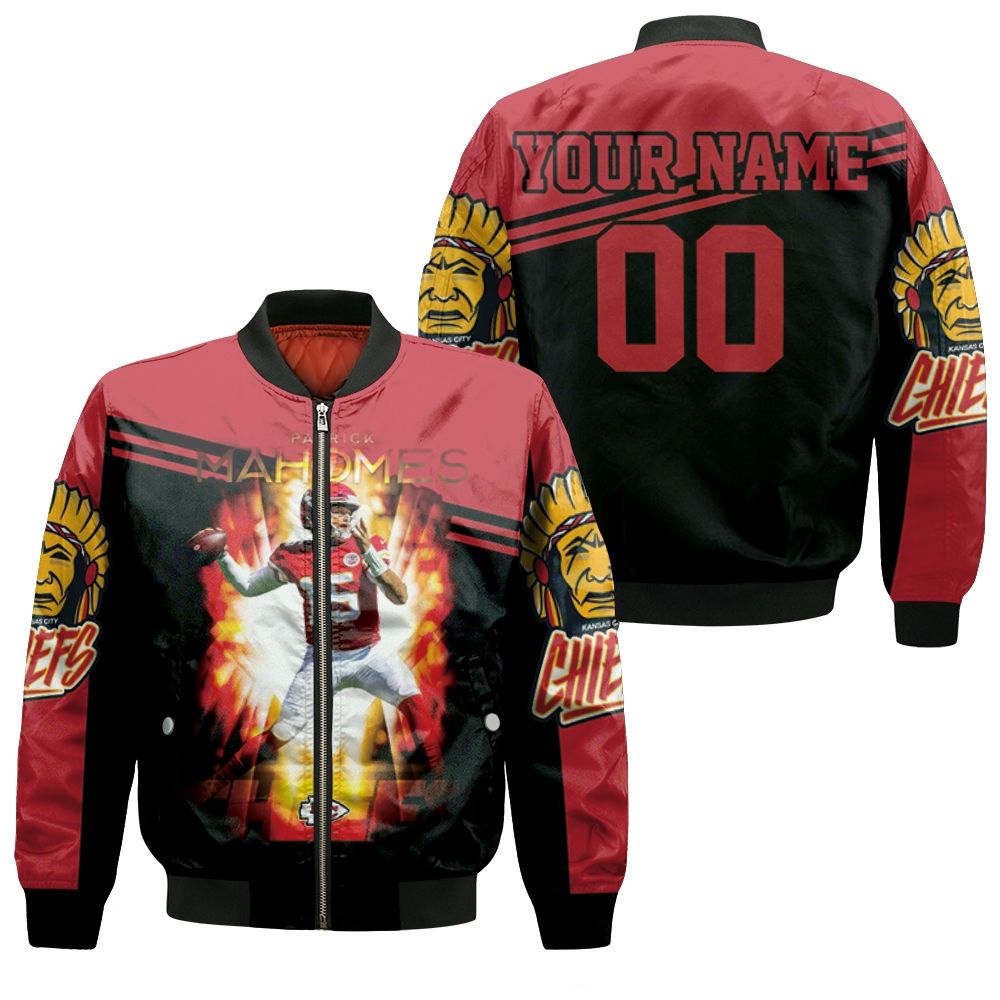 Patrick Mahomes 15 Kansas City Chiefs Best Player Super Bowl Nfl 2020 Championship Personalized Bomber Jacket