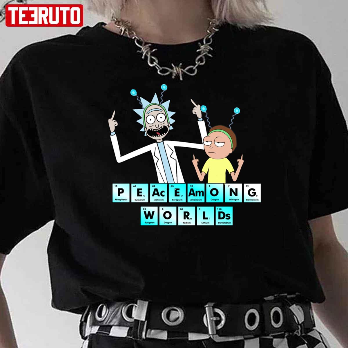 Peace Among Worlds Chemical Symbols Rick And Morty Unisex T-Shirt