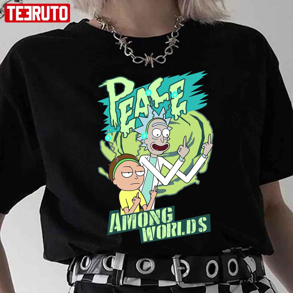 Peace Between Worlds Rick And Morty Unisex T-Shirt