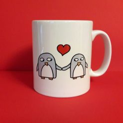 Penguin Anniversary Love Valentine Mug