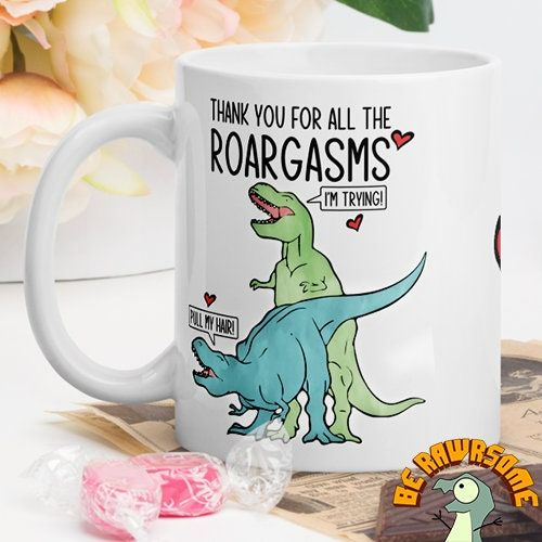 Personalize Dinosaur Valentine Mug
