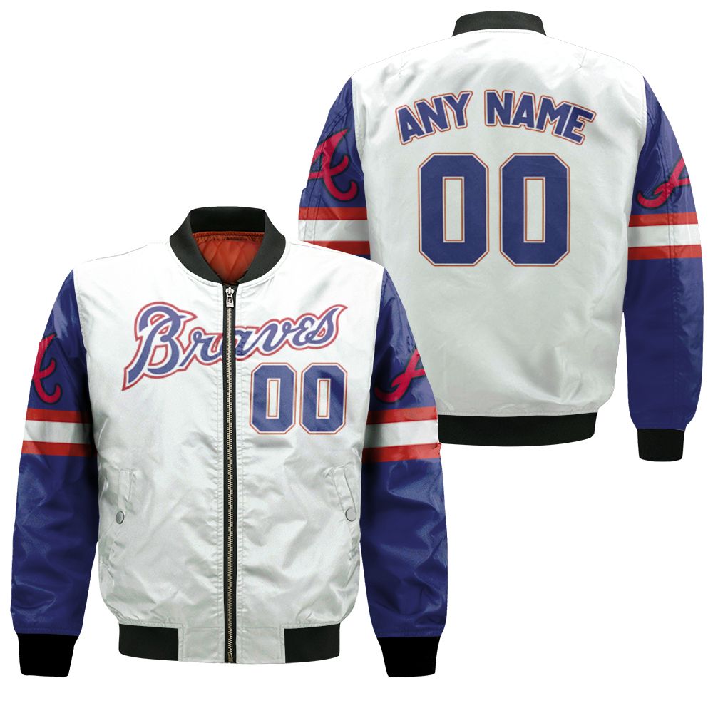 Personalized Atlanta Braves Any Name 00 2020 Mlb White And Blue