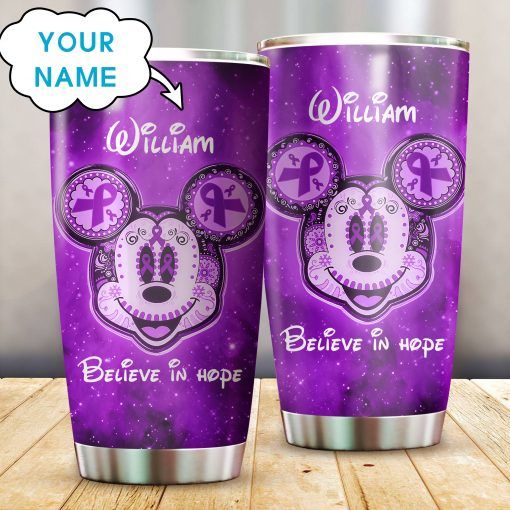 Personalized Lupus Awareness Mickey Mouse Believer In Hope 102 Tumbler