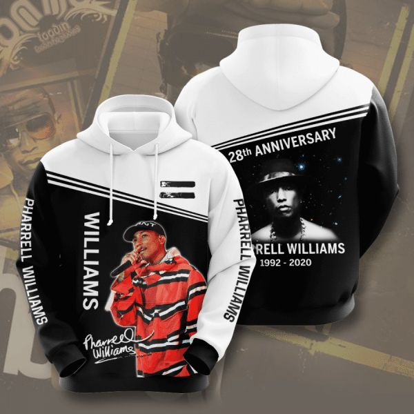 Pharrell Williams 28th Anniversary 1992 2020 Signature Design Gift For Fan Custom 3d All Over Printed Hoodie
