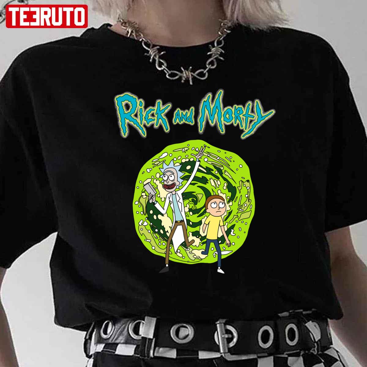 Portal Rick And Morty Cartoon Unisex T-Shirt