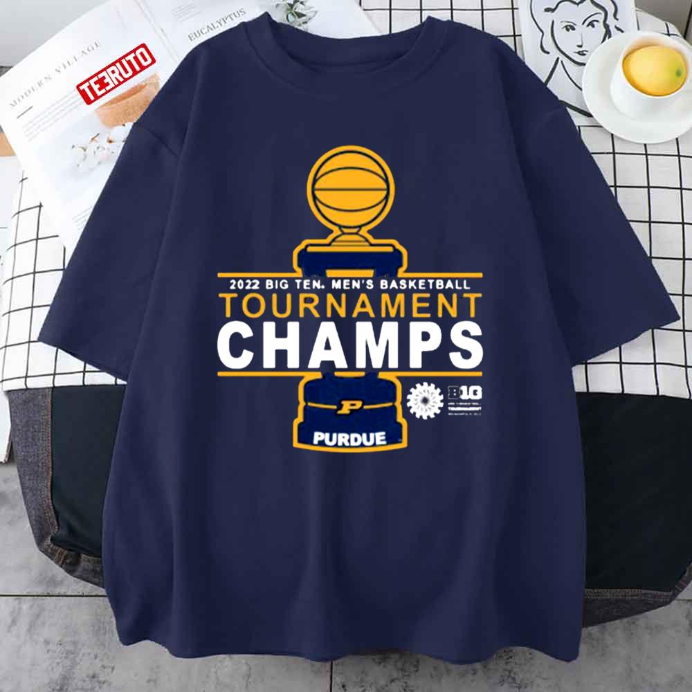 Purdue Boilermakers 2022 Big Ten Men’s Basketball Tournament Champs Unisex T-Shirt