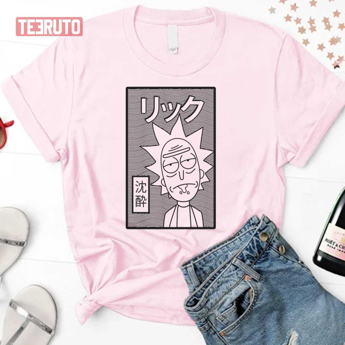 Retro Japanese Rick And Morty Unisex T-Shirt