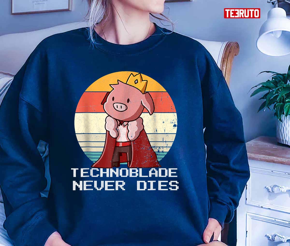 Technoblade Never Dies Good Game Hoodie Cosplay Long Sleeve Casual Fashion  Sweatshirt