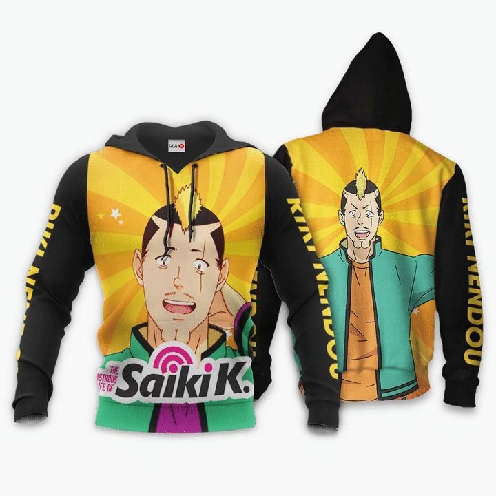 Riki Nendou Anime Manga Saiki Kusuo No Psi Nan 1 3d T Shirt Zip Bomber Hoodie