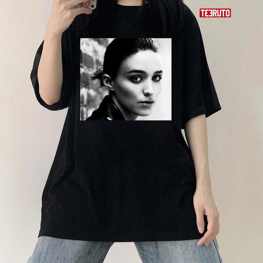 Rooney Mara Black And White Portrait Unisex T-Shirt