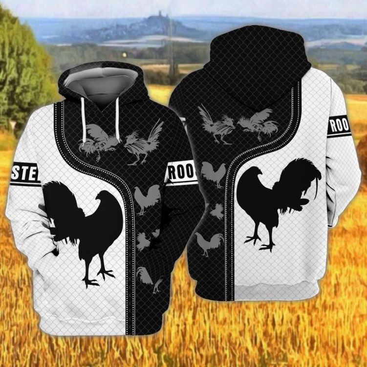 Rooster 7 3d Zip Hoodie