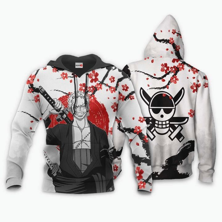 Roronoa Cartoon One Piece Anime Manga 3d T Shirt Zip Bomber Hoodie