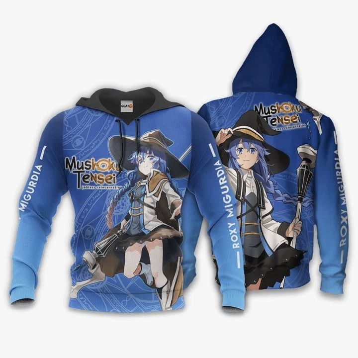 Roxy Migurdia Anime Manga Mushoku Tensei 3d Zip Hoodie