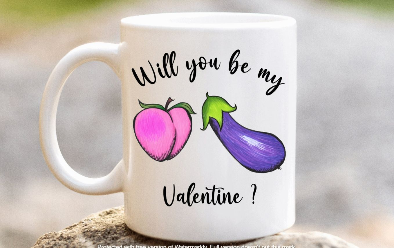Rude Valentines Mug