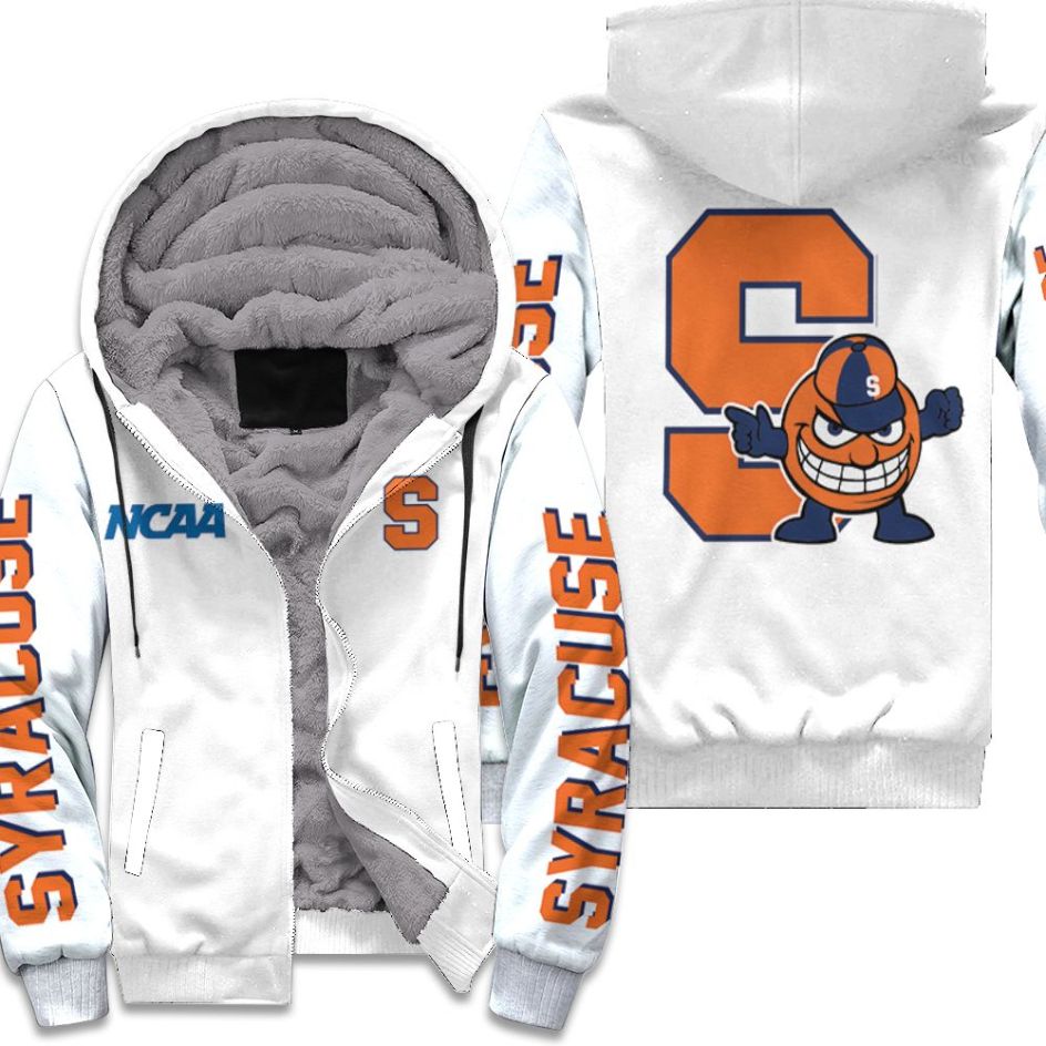 S200318211638fjl Syracuse Orange Ncaa Bomber Jacket 3d Jersey Fleece Hoodie