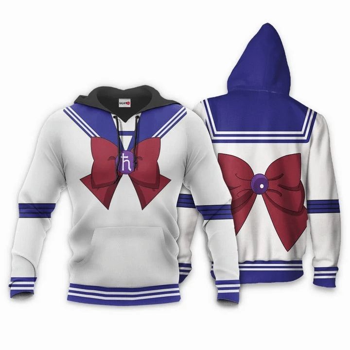 Sailor Saturn Sailor Moon Anime Manga 3d Zip Hoodie
