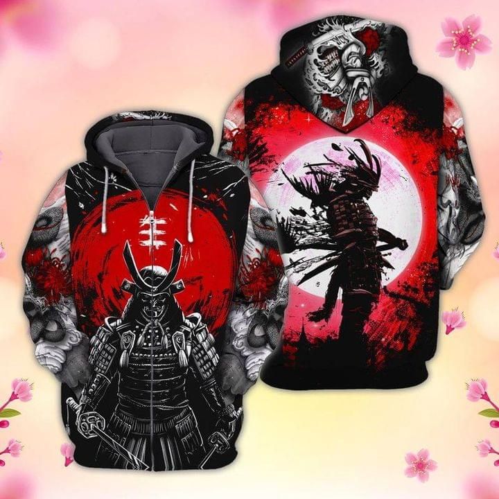 Samurai Japan 3d Zip Hoodie