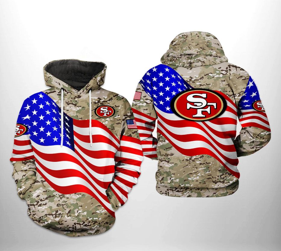 NFL San Francisco 49ers 3D Camo Hoodie