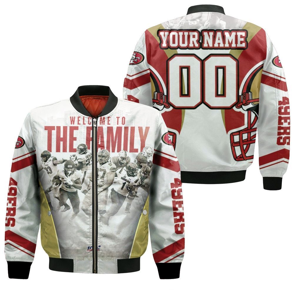 San Francisco 49ers Welcome To The Family Nfc West Division Super Bowl 2021 Personalized Bomber Jacket