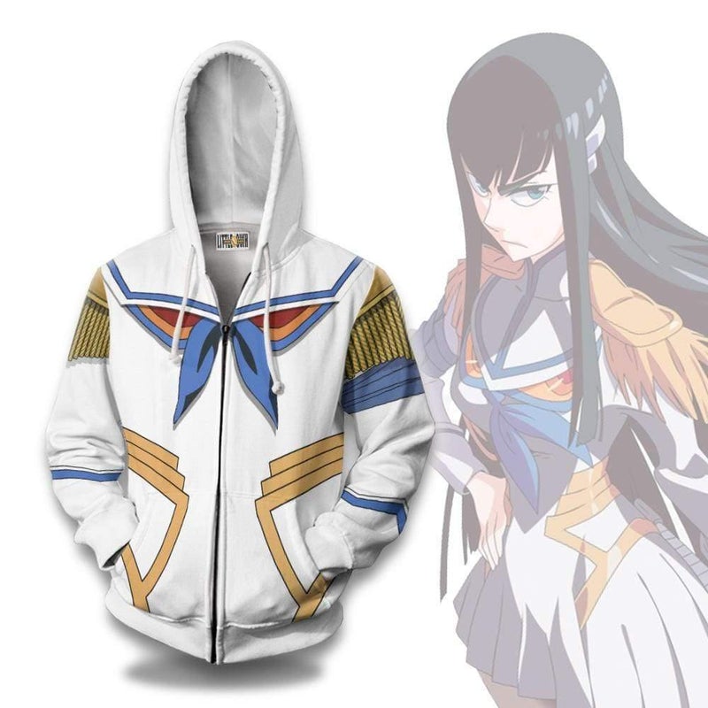 Satsuki Kiryuin Uniform Cosplay Kill La Kill Hoodie Anime