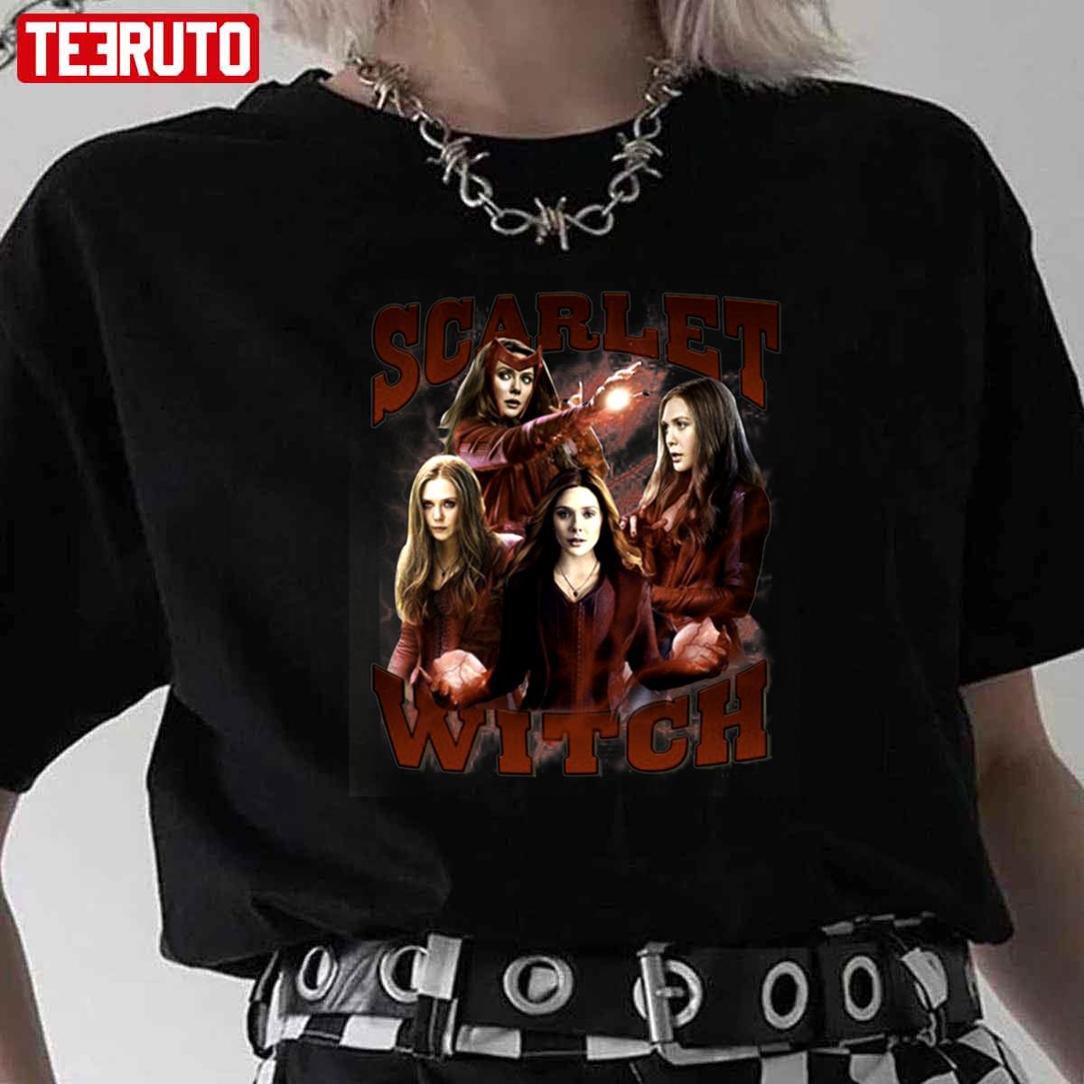 Scarlet Witch Wanda Maximoff Homage Elizabeth Olsen Vintage Unisex T-Shirt