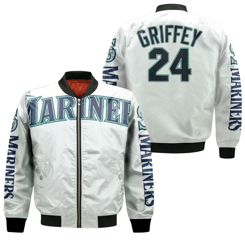 Seattle Mariners Ken Griffey Jr 24 2020 Mlb White Jersey Inspired ...