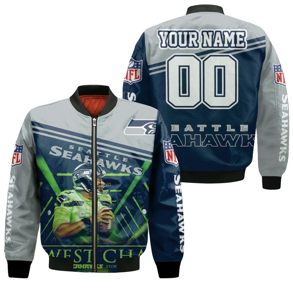 Seattle Seahawks 2020 Nfl Season Nfc West Champs Personalized Bomber Jacket