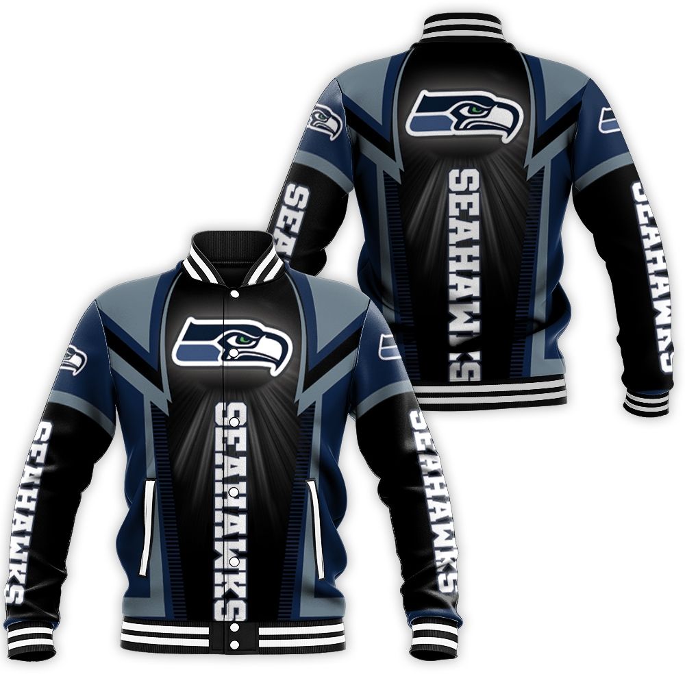 Seattle Seahawks For Fans Baseball Jacket