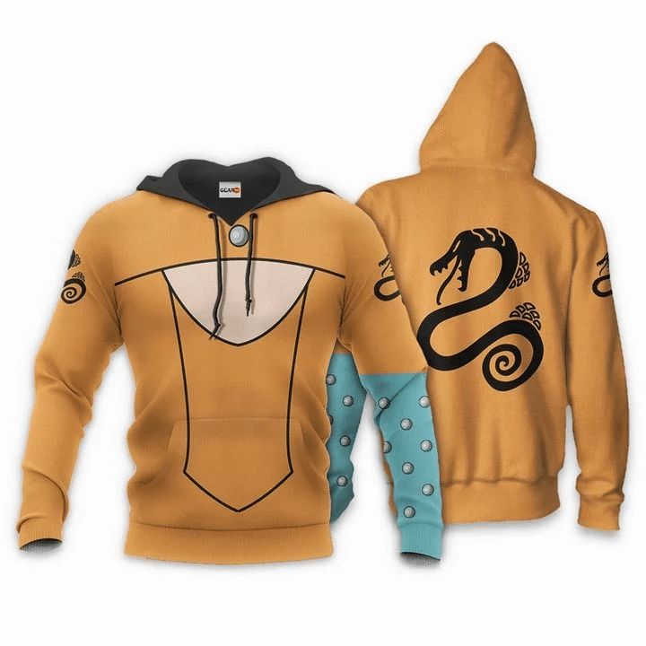 Seven Deadly Sins Diane Anime Manga 3d Zip Hoodie