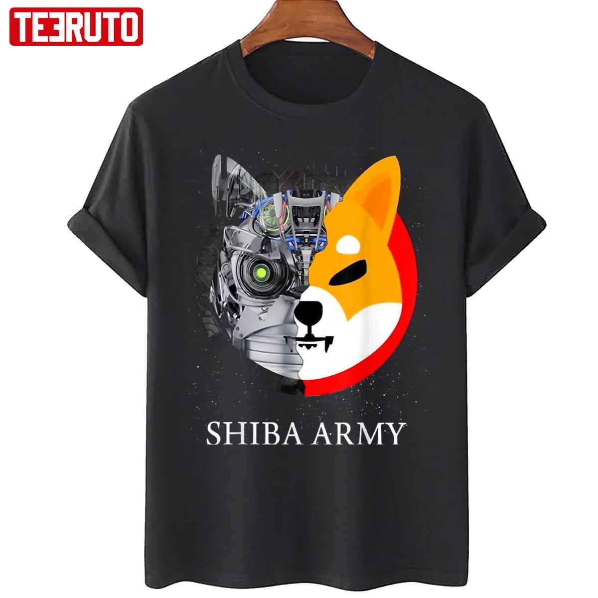 Shiba Army Shibu Inu Crypto Currency Meme Unisex T-Shirt