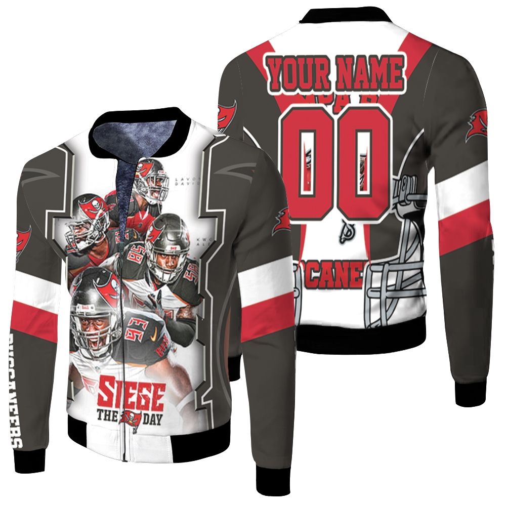 Siege The Day Tampa Bay Buccaneers Nfc South Division Champions Super Bowl 2021 Personalized Fleece Bomber Jacket