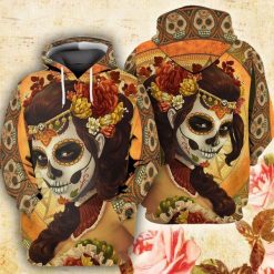 Skull Lady 3d Zip Hoodie