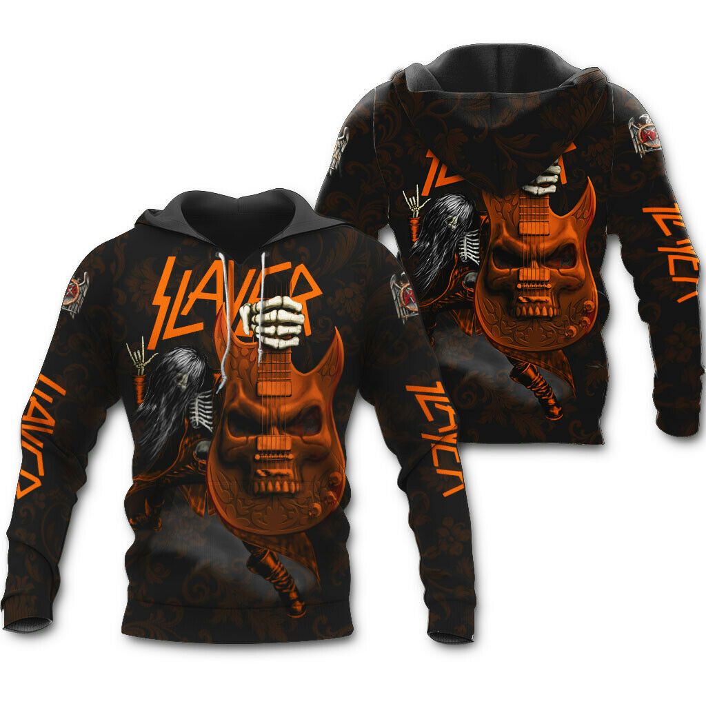Slayer Rock Band Music 3d Zip Hoodie