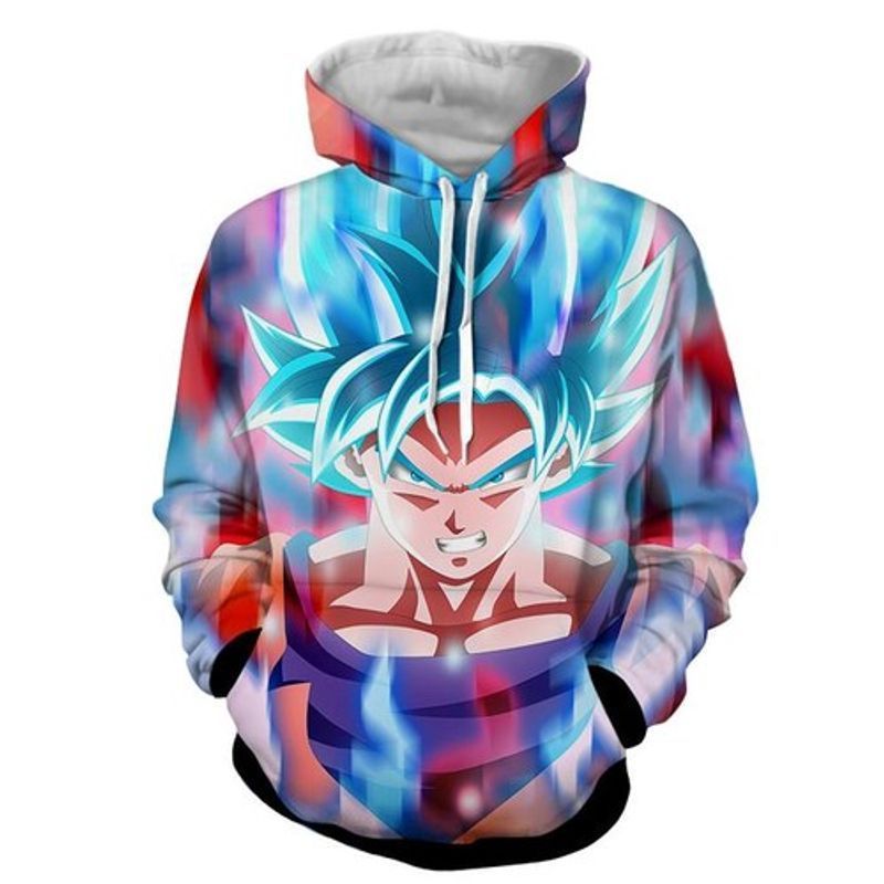 Son Goku Dragon Ball Super Strong Mighty Over Print 3d Zip Hoodie