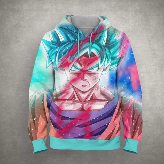 Songoku Cartoon Dragon Ball Anime Manga 3d T Shirt  zip Hoodie