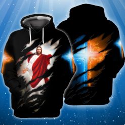 Stand With God 3d Zip Hoodie