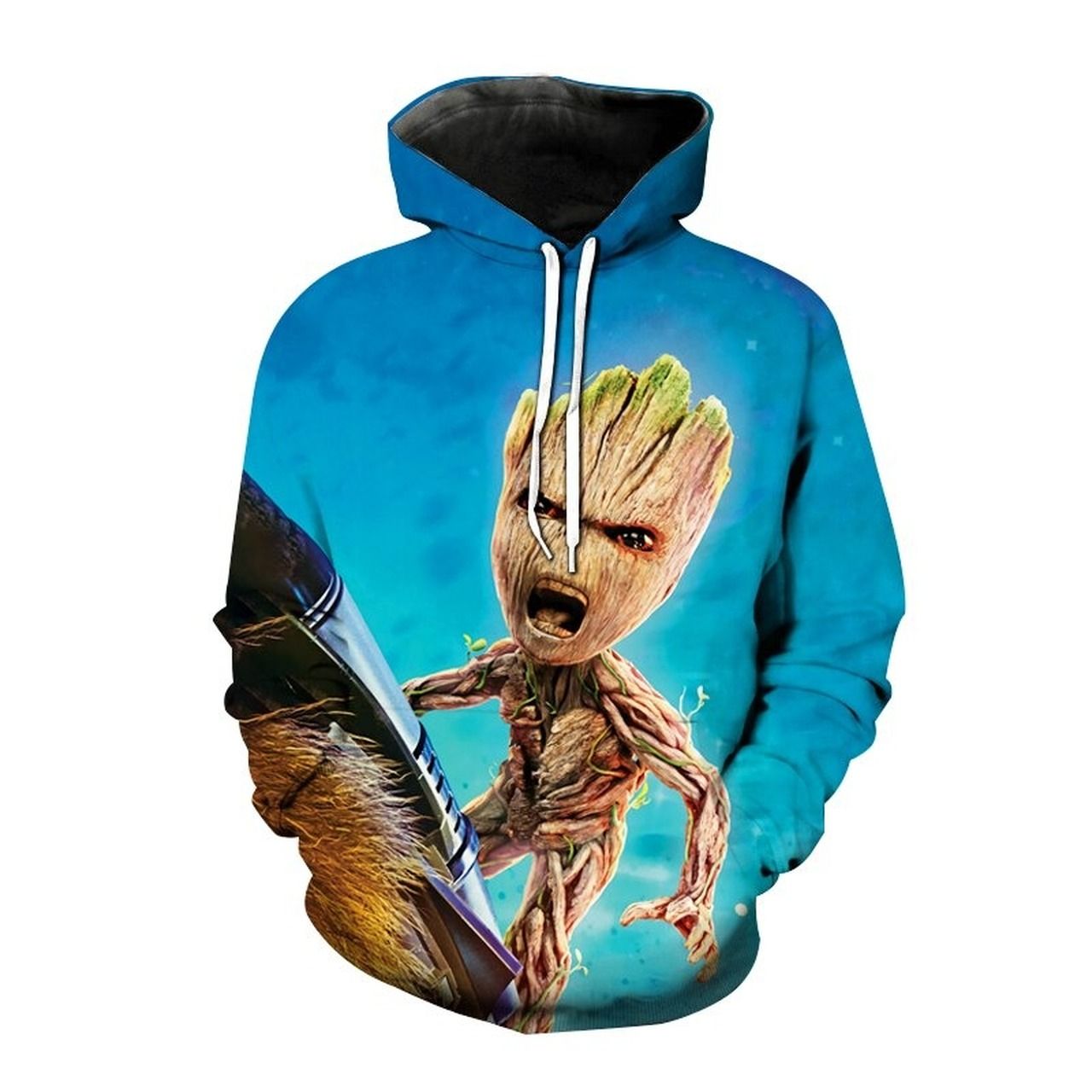 Star Wars Baby Groot 3d Zip Hoodie