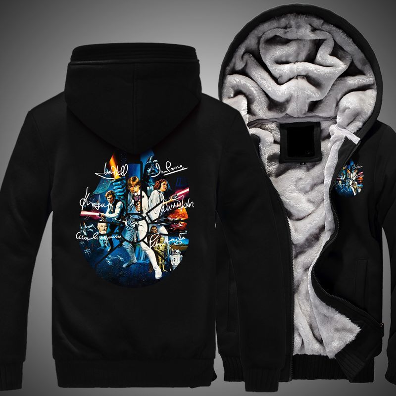 Star Wars Signature Millennium Falcon Over Print 3d Fleece Zip Hoodie