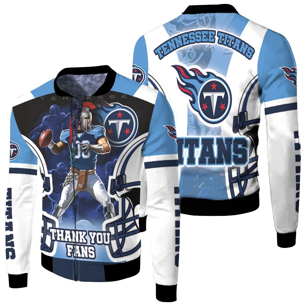 Stephen Gostkowski #03 Tennessee Titans 2021 Super Bowl Afc South Division Fleece Bomber Jacket
