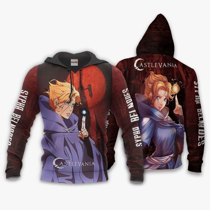 Sypha Belnades Anime Manga Castlevania 3d T Shirt Zip Bomber Hoodie