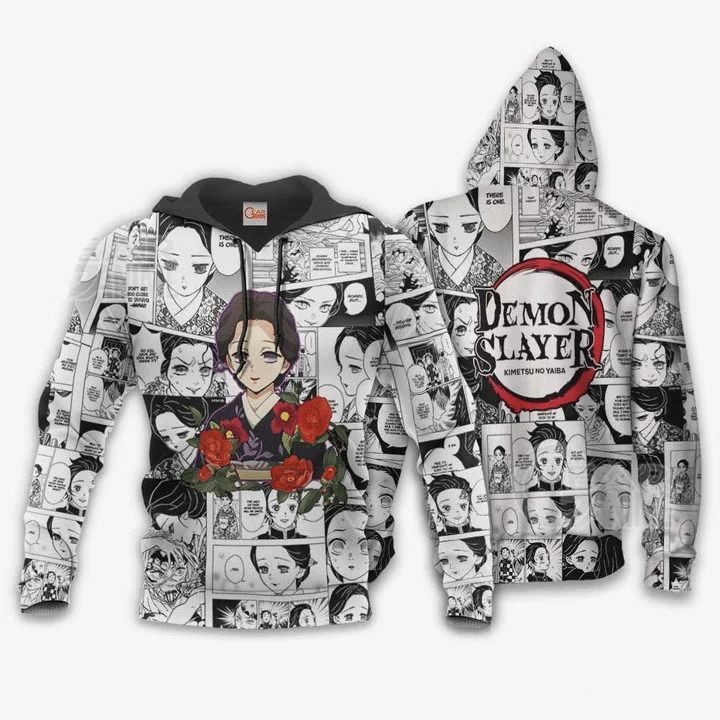 Tamayo Anime Manga Demon Slayer Kimetsu No Yaiba 3d Zip Hoodie