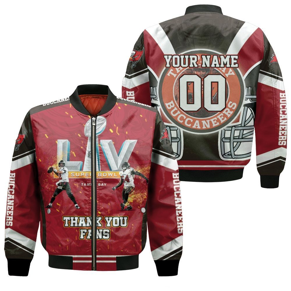 Tampa Bay Buccaneers 2021 Super Bowl Champions Thank You Fan Personalized Bomber Jacket