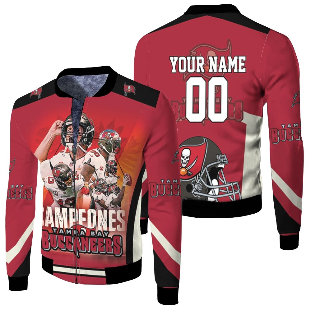 Tampa Bay Buccaneers Campeones Best Players For Fans Personalized Fleece Bomber Jacket