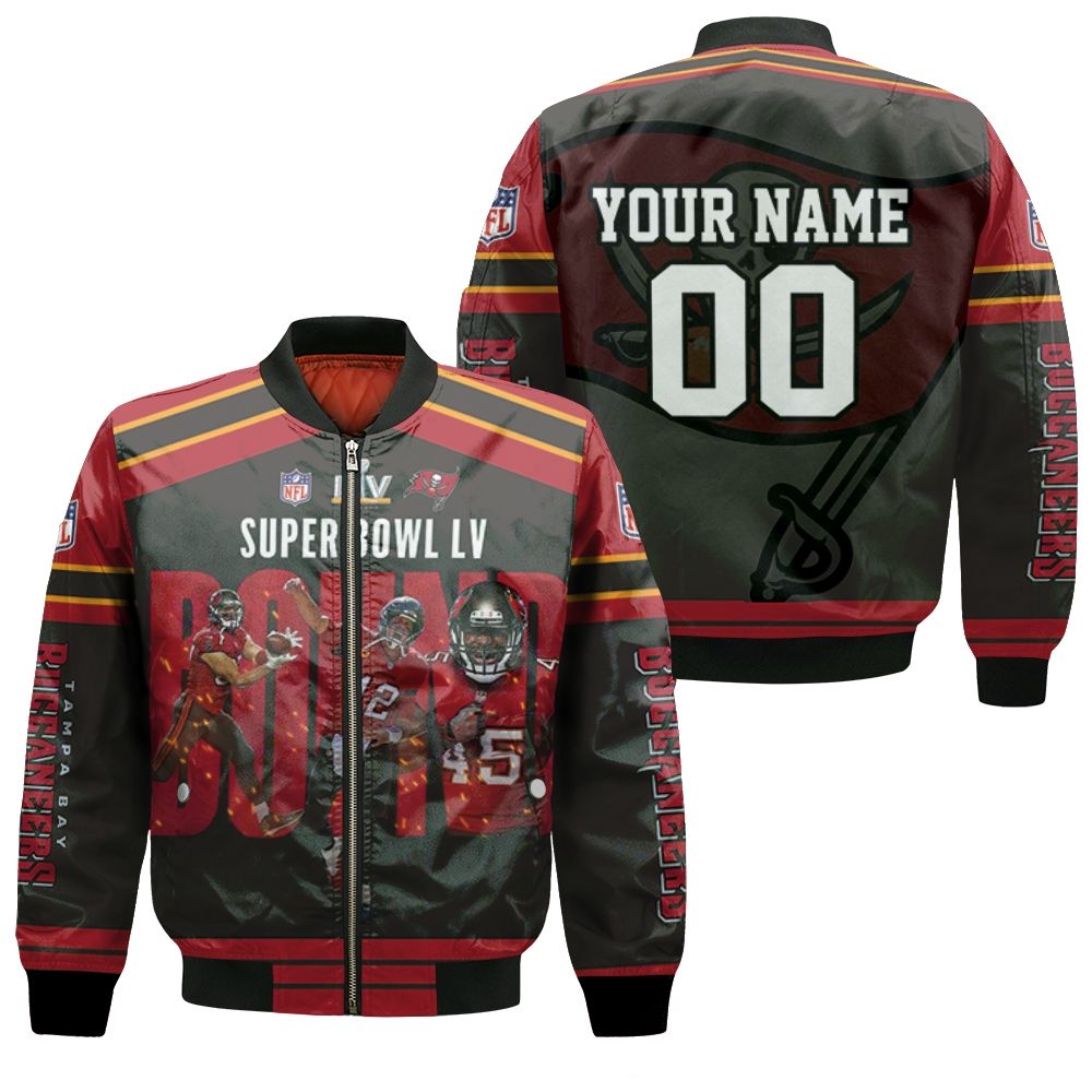 Tampa Bay Buccaneers Nfc South Division Champions Super Bowl 2021 1 Personalized Bomber Jacket