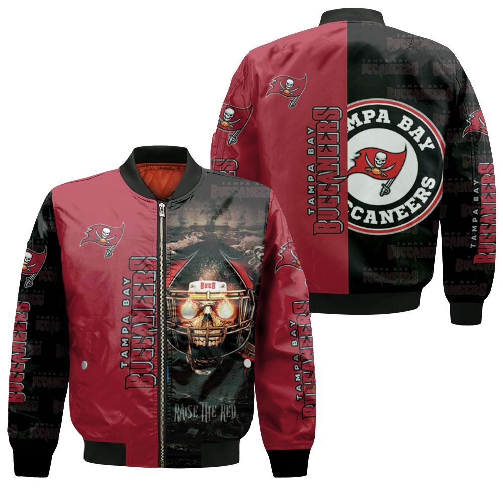 Tampa Bay Buccaneers Raised The Red Nfc South Division Champions Super Bowl 2021 Bomber Jacket