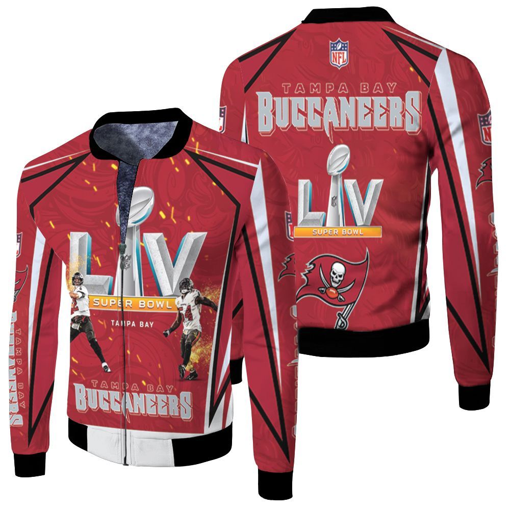 Tampa Bay Buccaneers Super Bowl 2021 Nfc South Division Champions Liv Fleece Bomber Jacket