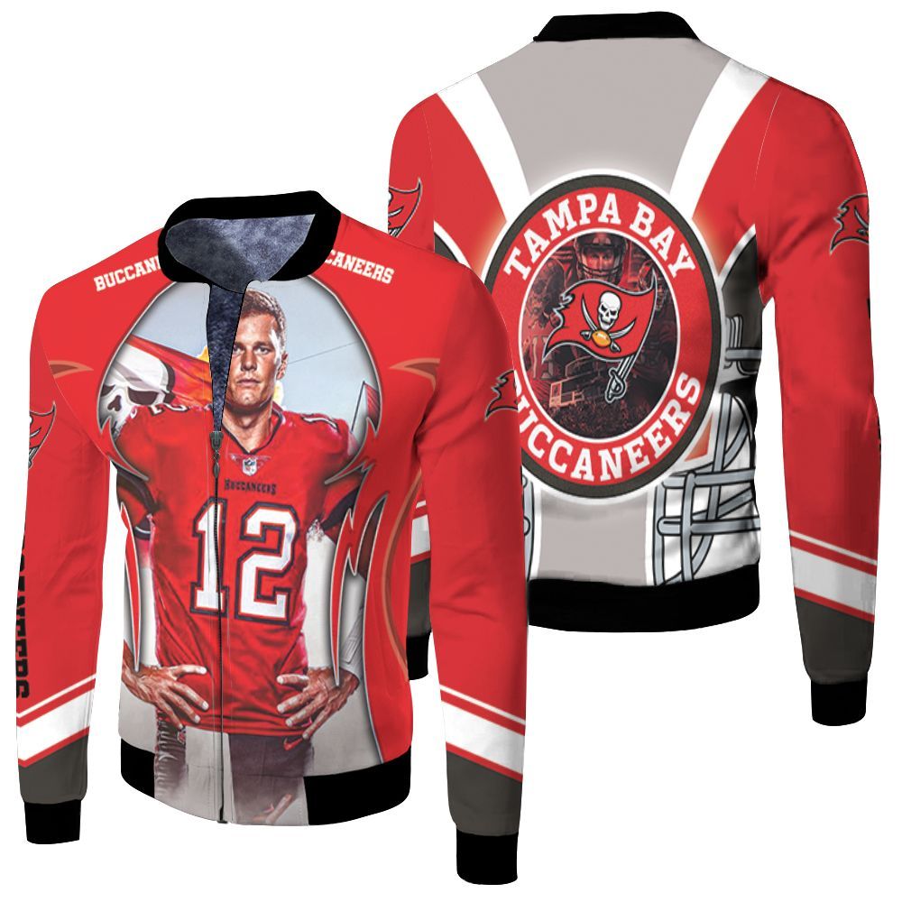 Tampa Bay Buccaneers Super Bowl Champions Tom Brady Fleece Bomber Jacket