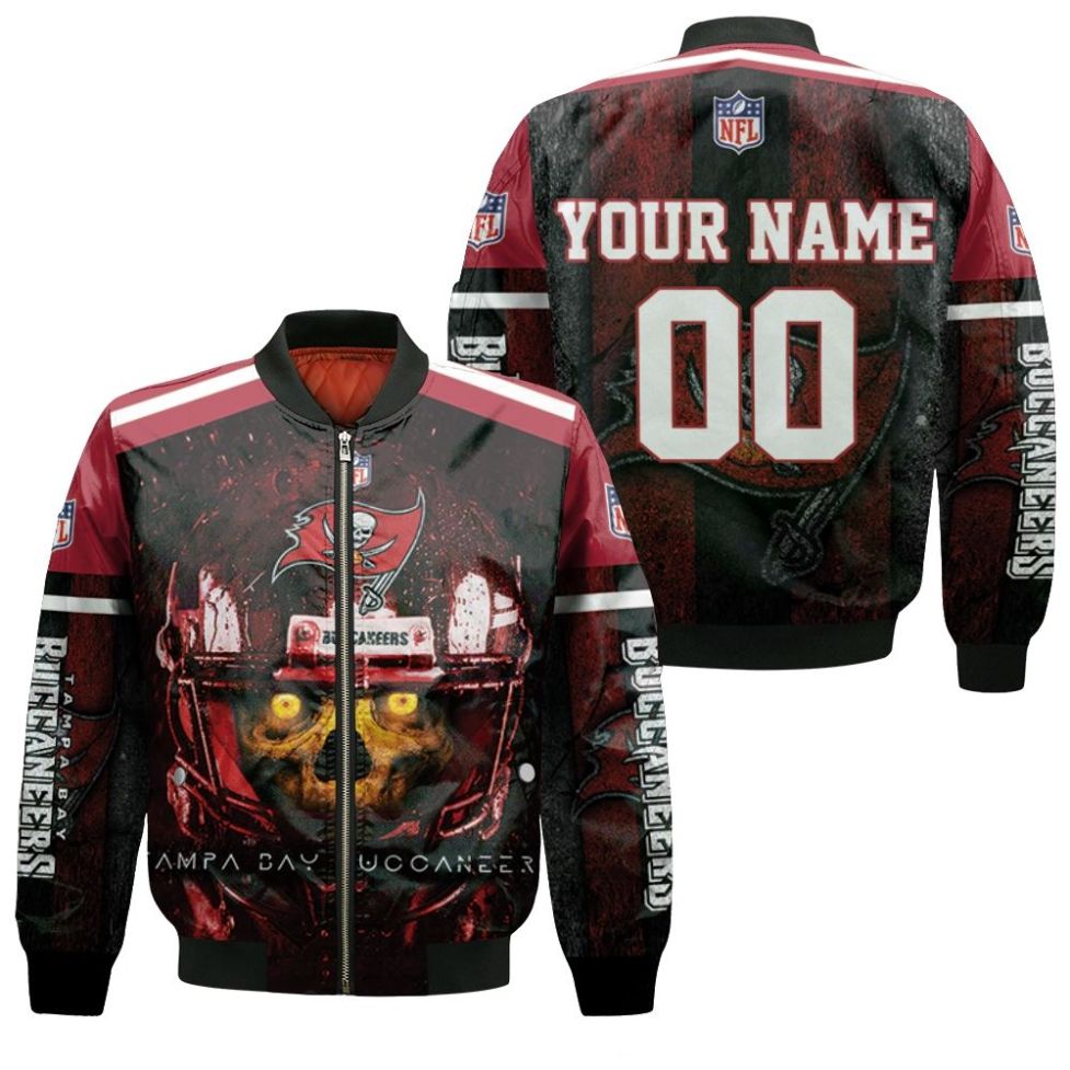 Tampa Bay Buccaneers Yellow Skull Nfc South Champions Super Bowl 2021 Personalized Bomber Jacket