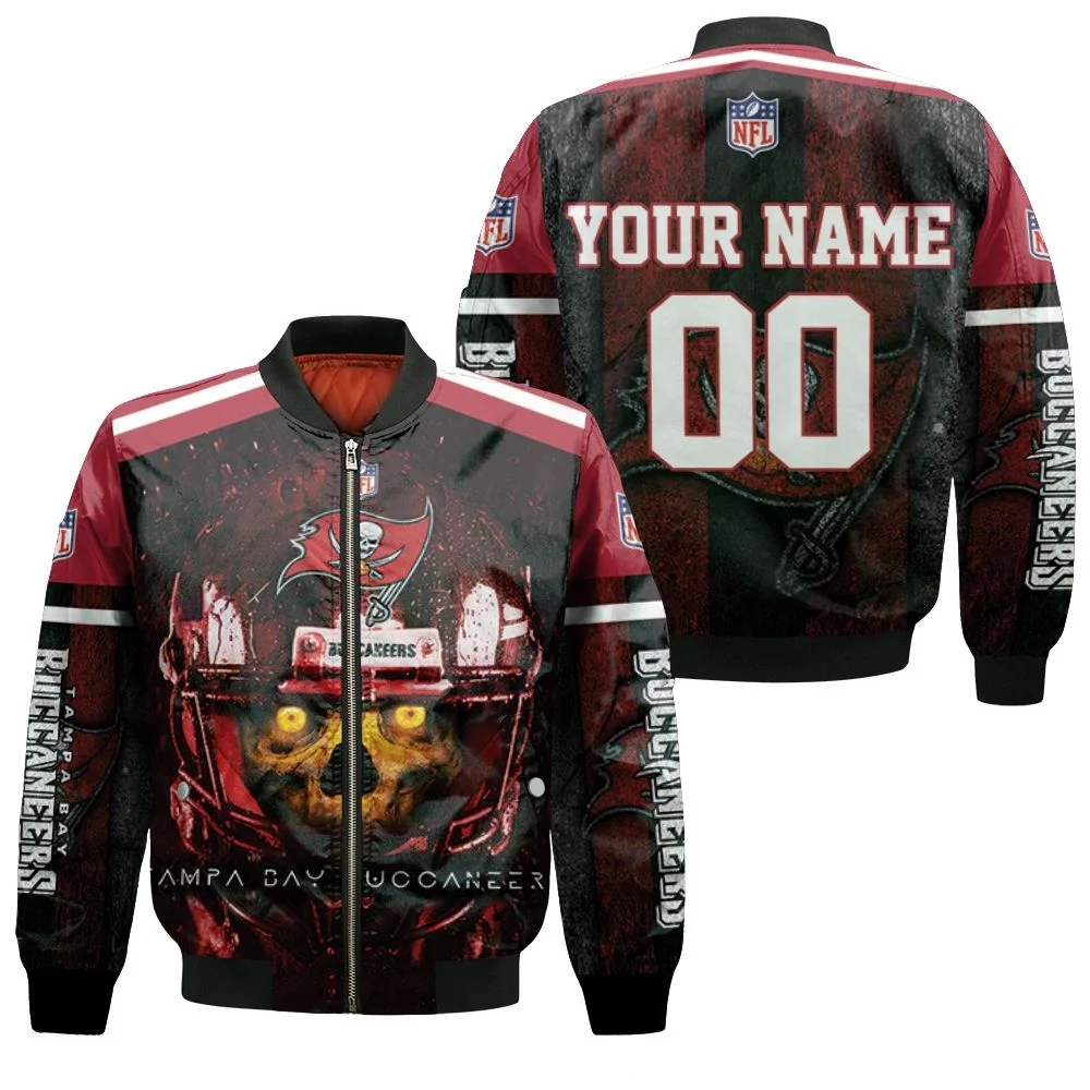 Tampa Bay Buccaneers Yellow Skull Nfc South Division Champions Super Bowl 2021 Personalized Bomber Jacket