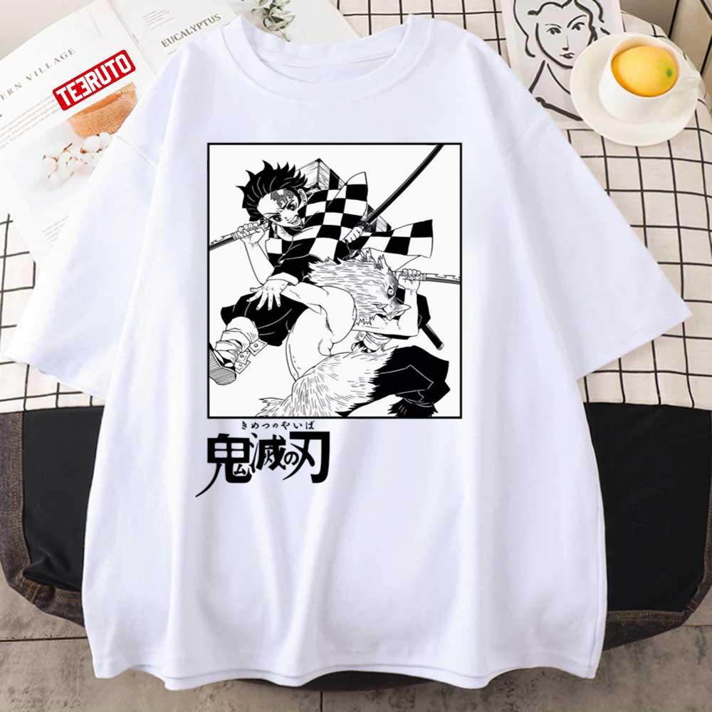 Tanjirou Vs Inosuke Demon Slayer Anime Unisex T-Shirt